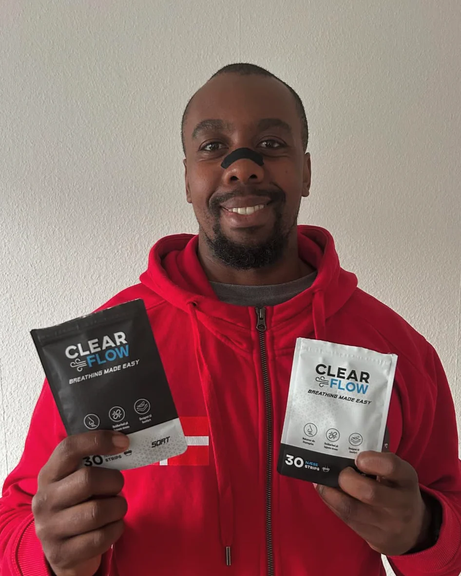 Clearflow pakker mand holder 2 næsetrips op